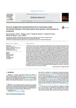 Seizures triggered by pentylenetetrazol in marmosets made chronically epileptic with pilocarpine show greater refractoriness to treatment