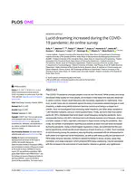 Lucid dreaming increased during the COVID-19 pandemic: An online survey